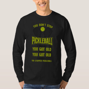 Pickleball Oma Opa Je Stopt Niet Pickleba T-shirt