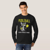 Pickleball omdat Murder verkeerd is, Padel Crazy C T-shirt (Voorkant volledig)