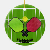Pickleball Ornament (Achterkant)