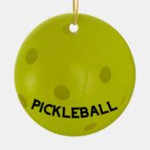 Pickleball Ornament for the Tree (Voorkant)