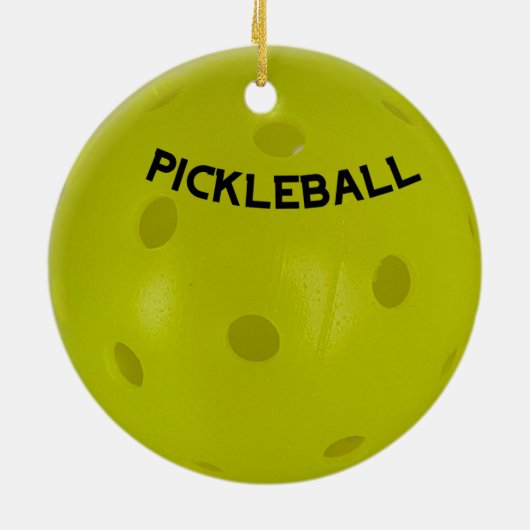 Pickleball Ornament for the Tree (Achterkant)