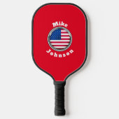 Pickleball Paddle- Aangepaste Amerikaanse vlag naa Paddle (Voorkant)