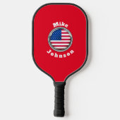 Pickleball Paddle- Aangepaste Amerikaanse vlag naa Paddle (Achterkant)