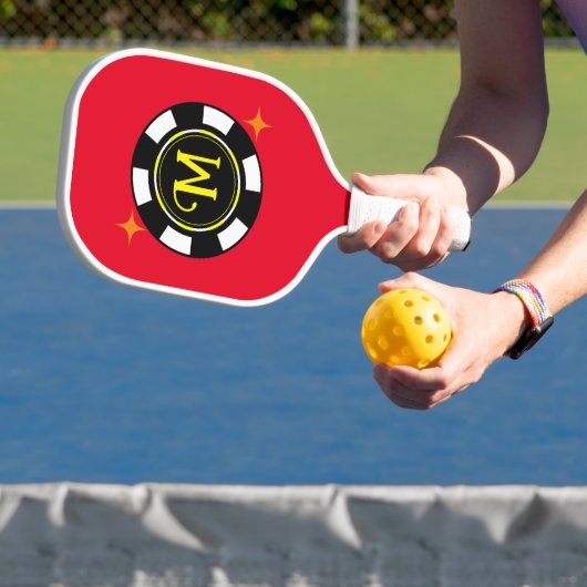 Pickleball Paddle - Aangepaste pokerchip - initiaa (Insitu)