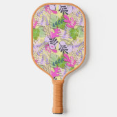 Pickleball Paddle : Abstract Leaves (orange/yelow) (Achterkant)