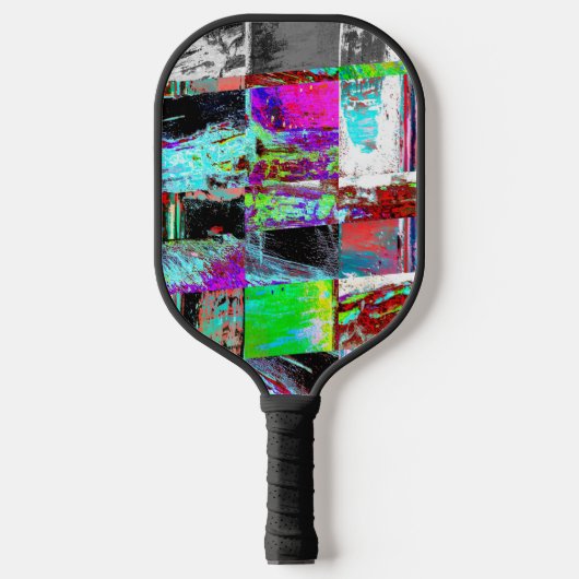 Pickleball Paddle – Abstract Raster (Voorkant)
