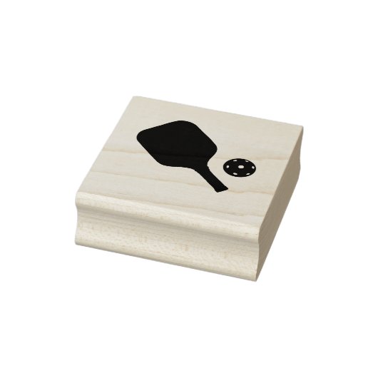 Pickleball-paddle & bal rubberstempel (Stempel)