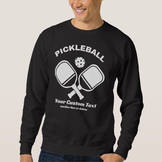 Pickleball Paddle & Ball Custom Trui (Voorkant)