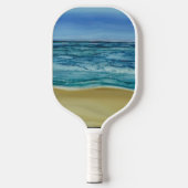 Pickleball Paddle Beach Scene (Voorkant)