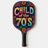 Pickleball Paddle CHILD OF THE 70'S - Retro Art (Voorkant)