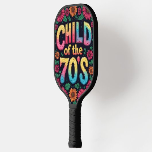 Pickleball Paddle CHILD OF THE 70'S - Retro Art (Links)