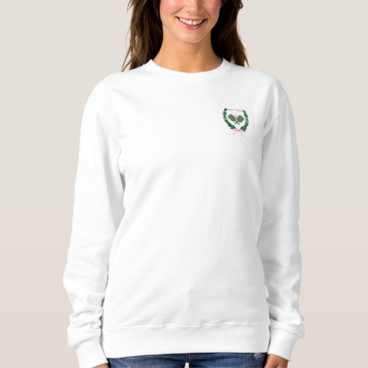 Pickleball Paddle Crewneck Trui (Voorkant)