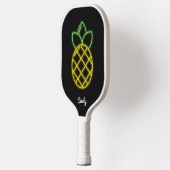 Pickleball Paddle Custom Pineapple Neon Black (Links)