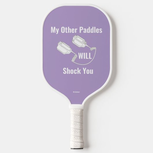 Pickleball Paddle Defibrillator_Paarse (Voorkant)