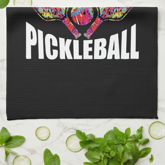 Pickleball Paddle Design Theedoek (Gevouwen)