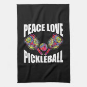 Pickleball Paddle Design Theedoek (Verticaal)