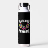 Pickleball Paddle Design Waterfles (Voorkant)