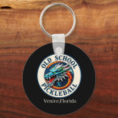 Pickleball Paddle -Dragon X Old School Pickleball  Sleutelhanger (Voorkant)