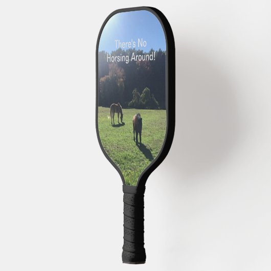 Pickleball Paddle: "Er is geen paard rond!" Pickleball Paddle (Links)