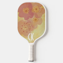 Pickleball Paddle Flowery