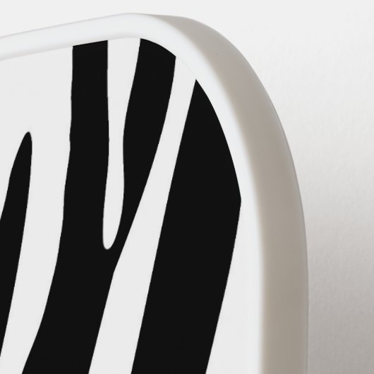 Pickleball Paddle in Black & White Animal Print (Links Detail)