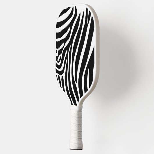 Pickleball Paddle in Black & White Animal Print (Links)