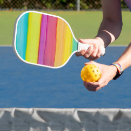 Pickleball Paddle Lines of Color