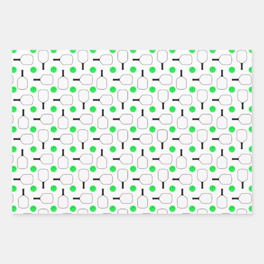 Pickleball Paddle - Magenta Honeycomb Hexagons Inpakpapier Vel (Voorkant 2)