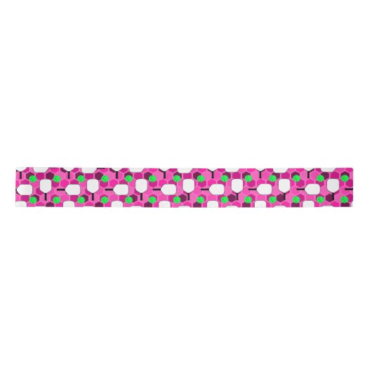 Pickleball Paddle - Magenta Honeycomb Hexagons Lint (Voorkant)