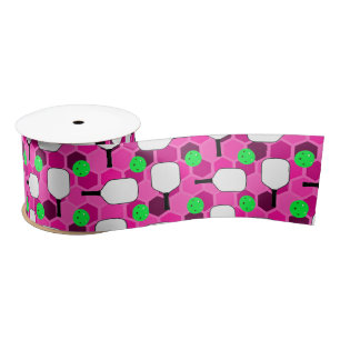 Pickleball Paddle - Magenta Honeycomb Hexagons Lint