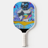 Pickleball Paddle met Schnauzer (Voorkant)