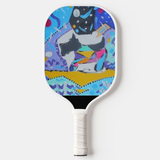 Pickleball Paddle met Schnauzer (Voorkant)
