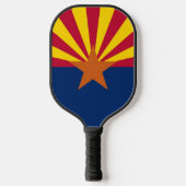 Pickleball Paddle met vlag van Arizona, Verenigde  (Voorkant)