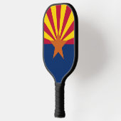 Pickleball Paddle met vlag van Arizona, Verenigde  (Links)