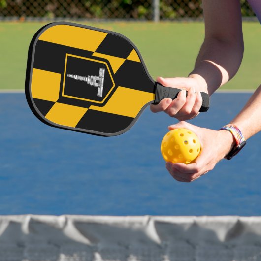 Pickleball Paddle met vlag van Baltimore, Verenigd (Insitu)