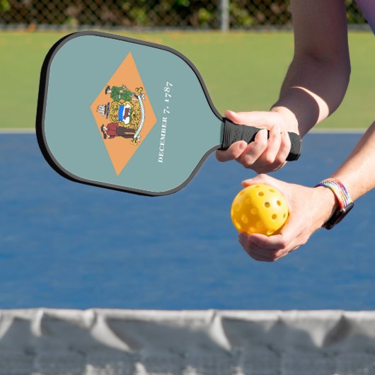 Pickleball Paddle met vlag van Delaware, Verenigde (Insitu)