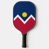 Pickleball Paddle met vlag van Denver, Verenigde S (Achterkant)