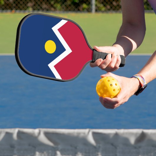 Pickleball Paddle met vlag van Denver, Verenigde S (Insitu)