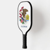Pickleball Paddle met vlag van Illinois, Verenigde (Links)