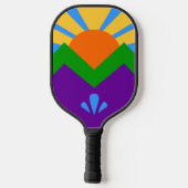 Pickleball Paddle met vlag van Manitou Springs (Achterkant)