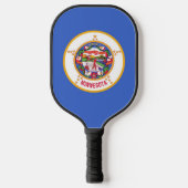 Pickleball Paddle met vlag van Minnesota, Verenigd (Voorkant)