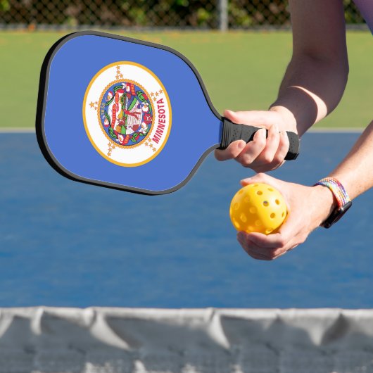 Pickleball Paddle met vlag van Minnesota, Verenigd (Insitu)
