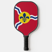 Pickleball Paddle met vlag van St. Louis, Verenigd (Voorkant)