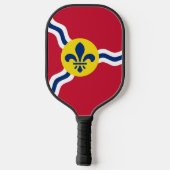 Pickleball Paddle met vlag van St. Louis, Verenigd (Achterkant)