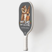 Pickleball Paddle: Mijn vader Mijn oude ik (grijs) Paddle (Links)
