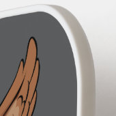 Pickleball Paddle: Mijn vader Mijn oude ik (grijs) Paddle (Links Detail)