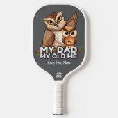 Pickleball Paddle: Mijn vader Mijn oude ik (grijs) Paddle (Achterkant)