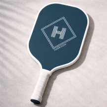 Pickleball Paddle | Moderne Geometrische Initiaal