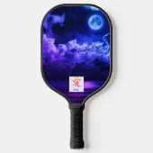 PICKLEBALL PADDLE NACHTSKAART MET MOON EN TIGER (Voorkant)