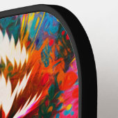 Pickleball Paddle PAINTED TIGER MET KANJI SYMBOLEN (Links Detail)